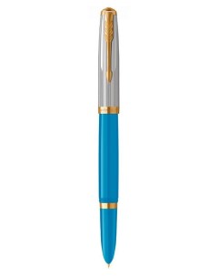 Ручка перьев 51 Premium CW2169078 Turquoise GT F сталь нержавеющая подар кор Parker