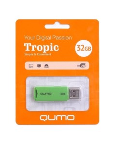 Флешка USB 2 0 32GB Tropic Green QM32GUD TRP Green Qumo