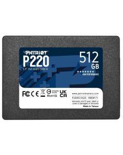 Накопитель SSD 2 5 Patriot 512GB P220 P220S512G25 Patriot memory