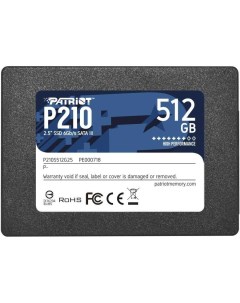 Накопитель SSD Patriot P210 512Gb P210 P210S512G25 Patriot memory