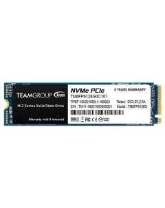 Накопитель SSD M 2 2280 MP33 128 Gb PCIe 3 0 x4 NVMe 3D NAND TLC TM8FP6128G0C101 Team group