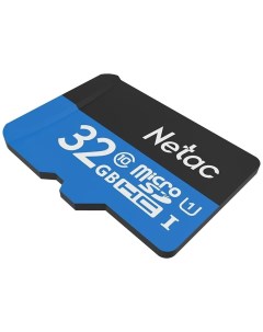 Карта памяти microSDHC 32GB P500 NT02P500STN 032G R с SD адаптером 80MB s Netac