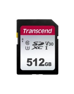 Карта памяти 512Gb 300S SDXC UHS I U3 V30 95 45 MB s Transcend