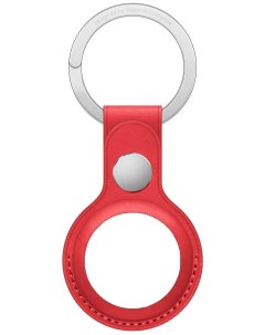 Чехол брелок Leather Key Ring для AirTag Red Devia
