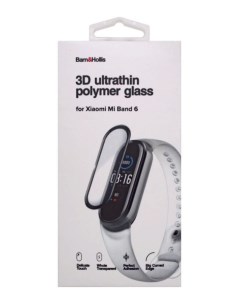 Стекло защитное для фитнеc браслета Xiaomi Mi Band 6 3D черный Barn&hollis