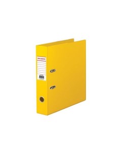 Папка регистратор с двухсторонним покрытием из ПВХ 70 мм желтая 222650 Brauberg