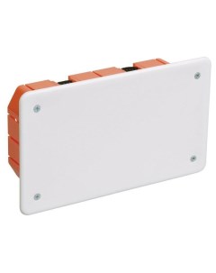 Коробка распаячная СП 172х96х45 КМ41026 для полых стен с саморезами пластиковые лапки с крышкой ИЭК  Iek