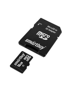 Карта памяти Micro SDHC 16Gb Class 10 LE SB16GBSDCL10 00LE Smartbuy