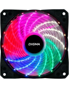 Вентилятор для корпуса DFAN FRGB2 120x120x25mm 3 pin 4 pin Molex 23dB 115gr LED Ret Digma