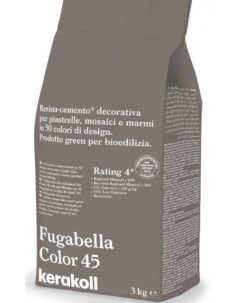 Декоративная полимерная затирка Fugabella Color 3кг 45 Kerakoll