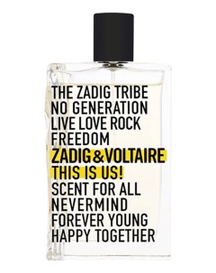 This Is Us туалетная вода 100мл уценка Zadig&voltaire