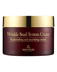 Антивозрастной улиточный крем Wrinkle Snail System Cream Крем 100мл The skin house