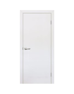 Дверь межкомнатная глухая финиш бумага ламинация цвет белый 80x200 см Verda