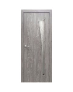 Дверь межкомнатная Белеза остекленная финиш бумага ламинация цвет тернер серый 60x200 см Принцип