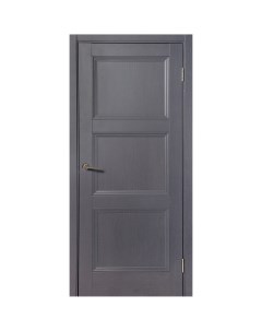 Дверь межкомнатная Трилло глухая Hardflex ламинация цвет грей 80x200 см с замком и петлями Марио риоли