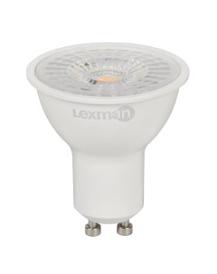 Лампа светодиодная Clear GU10 220 В 7 5 Вт спот 700 лм теплый белый цвета света Lexman