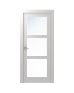 Дверь межкомнатная Британия остеклённая эмаль цвет белый 80x200 см с замком Belwooddoors