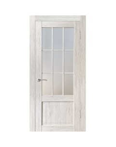 Дверь межкомнатная Амелия остеклённая ПВХ ламинация цвет рустик серый 90x200 см с замком и петлями Марио риоли