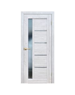 Дверь межкомнатная Брио остеклённая ПВХ ламинация цвет сосна тоскана 60x200 см с замком и петлями Artens