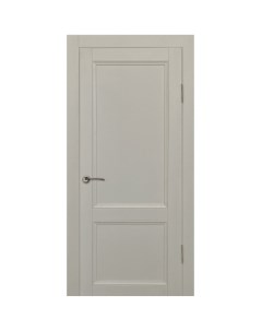 Дверь межкомнатная Рондо глухая Hardflex ламинация цвет серый жемчуг 60x200 см с замком и петлями Марио риоли