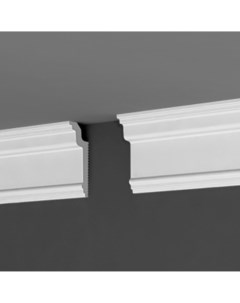 Плинтус потолочный полистирол для натяжного потолка под светодиодную ленту П 13 30 80 белый 30x80x20 Де-багет