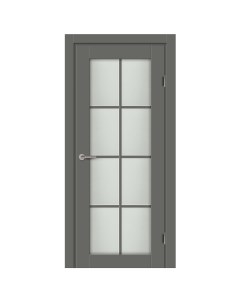 Дверь межкомнатная остекленная с замком и петлями в комплекте Пьемонт 90x200 см Hardflex цвет стиппл Марио риоли