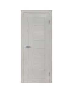 Дверь межкомнатная остекленная с замком и петлями в комплекте Легенда 29 200x80 см HardFlex цвет сер Portika
