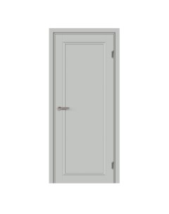 Дверь межкомнатная глухая с замком и петлями в комплекте Лион 60x200 см Hardflex цвет серый жемчуг Марио риоли