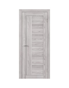 Дверь межкомнатная остекленная с замком и петлями в комплекте Парма 80x200 см вертикальная ПВХ цвет  Portika