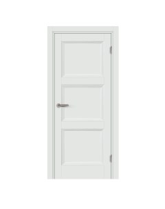 Дверь межкомнатная глухая с замком и петлями в комплекте Трилло 70x200 см Hardflex цвет белый жемчуг Марио риоли