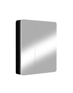 Шкаф зеркальный подвесной Perfect с подсветкой 76x85 см цвет черный Без бренда