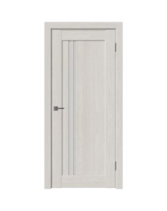 Дверь межкомнатная Дельта 1 остекленная ПВХ ламинация цвет нордик 80x200 см с замком и петлями Vfd