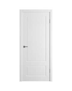 Дверь межкомнатная глухая Эрика 80x200 см эмаль цвет белый Vfd