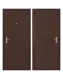 Дверь входная металлическая Профи Pro 206x86 см правая антик медь Без бренда