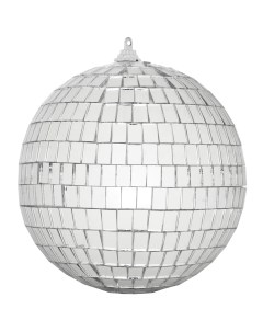 Елочный шар Диско шар o8 см пластик серебряный Без бренда