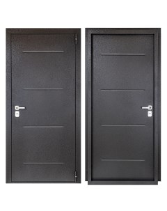 Дверь входная металлическая Порта 88x205 см правая букле графит Portika