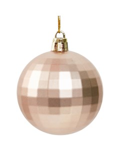 Елочное украшение Шар диско Christmas o6 см цвет коричневый Без бренда