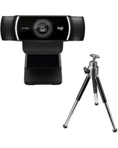 Веб камера C922 Pro Stream Full HD 1080p 30fps 720p 60fps автофокус угол обзора 78 стереомикрофон ли Logitech