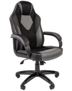 Кресло для геймеров game 17 черный с серым Chairman