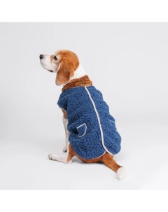 Жилетка пальто для собак M синяя Petmax