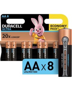 AA Батарейка Ultra LR6 8BL MX1500 8 шт Duracell