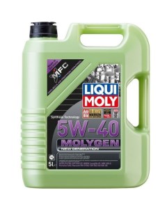 Моторное масло Molygen New Generation 5W 40 5л синтетическое Liqui moly