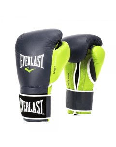 Перчатки тренировочные Powerlock black white green 18 oz Everlast