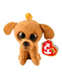 Мягкая игрушка брелок Beanie Boo s Коричневая собачка ZUZU 10 см Ty