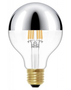 Лампа светодиодная Edison Bulb E27 6Вт 2700K G80LED Chrome Loft it