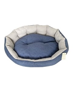 Лежак для собак и кошек JetSet сине серый 65х55см Италия Anteprima