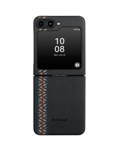 Чехол Fusion Weaving MagEZ для Samsung Galaxy Z Flip 5 Rhapsody кевлар Pitaka