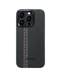 Чехол Fusion Weaving MagEZ Case 4 Magsafe для iPhone 15 Pro Max Rhapsody кевлар Pitaka