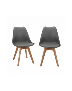 Комплект из 2 х стульев Eames Bon серый Bradexhome