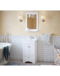 Мебель для ванной комнаты 50 см Техас напольная белая Corozo